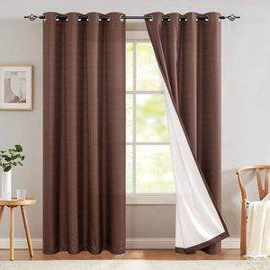 1 Panel Blackout Curtain - 84" - Brown